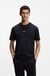 Stretch-cotton T-shirt with contrast logo