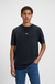 Stretch-cotton T-shirt with logo print