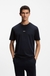 Stretch-cotton T-shirt with contrast logo