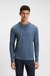 Long-sleeved T-shirt in stretch cotton with logo print
