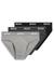 Three-pack of stretch-cotton briefs with logo waistbands