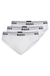 Three-pack of stretch-cotton briefs with logo waistbands