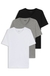 Three-pack of V-neck underwear T-shirts in cotton