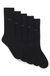 Five-pack of regular-length socks in a cotton blend