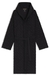 Monogram-pattern dressing gown in cotton-blend terry