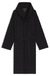 Monogram-pattern dressing gown in cotton-blend terry