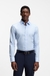 Slim-fit shirt in easy-iron cotton poplin