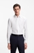 Slim-fit dress shirt in easy-iron stretch cotton