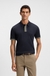 Interlock-cotton polo shirt with contrast tipping