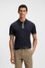 Interlock-cotton polo shirt with contrast tipping
