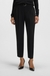 Regular-fit cropped trousers in crease-resistant crepe