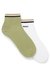 Two-pack of short socks with signature-stripe cuffs