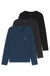 Three-pack of underwear T-shirts in cotton with logos
