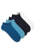 Five-pack of cotton-blend ankle socks with branding