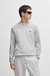 Branded crew-neck sweater in dry-flex fabric