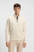 Stretch-cotton zip-up sweatshirt with logo print