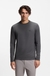 Long-sleeved T-shirt in stretch cotton with contrast logo