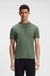 Stretch-cotton T-shirt with contrast logo