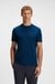 Stretch-cotton T-shirt with contrast logo