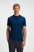 Stretch-cotton T-shirt with contrast logo