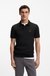 Stretch-cotton slim-fit polo shirt with logo patch