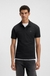 Stretch-cotton slim-fit polo shirt with logo patch