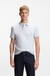 Stretch-cotton slim-fit polo shirt with logo patch