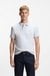 Stretch-cotton slim-fit polo shirt with logo patch