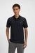 Stretch-cotton slim-fit polo shirt with logo patch