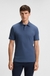 Stretch-cotton slim-fit polo shirt with logo patch