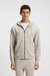 Cotton-terry zip-up hoodie with tonal logo patch