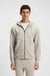 Cotton-terry zip-up hoodie with tonal logo patch