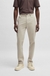 Tapered-fit chinos in stretch-cotton satin