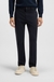 Slim-fit trousers in stretch-cotton satin