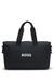 Contrast-logo holdall with detachable strap