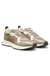 Mixed-material trainers with mesh details and branding