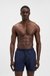 Swim shorts with contrast logo