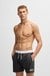 Quick-dry swim shorts with logo print
