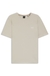 Stretch-cotton T-shirt with embroidered logo