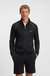 Zip-up jacket in stretch cotton with embroidered logo