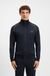 Zip-up jacket in stretch cotton with embroidered logo