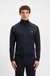 Zip-up jacket in stretch cotton with embroidered logo