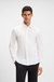 Slim-fit shirt in melange cotton piqué