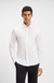 Slim-fit shirt in melange cotton piqué