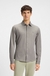 Slim-fit shirt in melange cotton piqué
