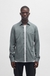 Slim-fit shirt in melange cotton piqué