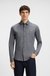 Slim-fit shirt in melange cotton piqué