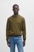 Cotton-cashmere sweater with logo label