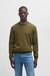 Cotton-cashmere sweater with logo label