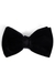 Pre-tied bow tie in cotton velvet